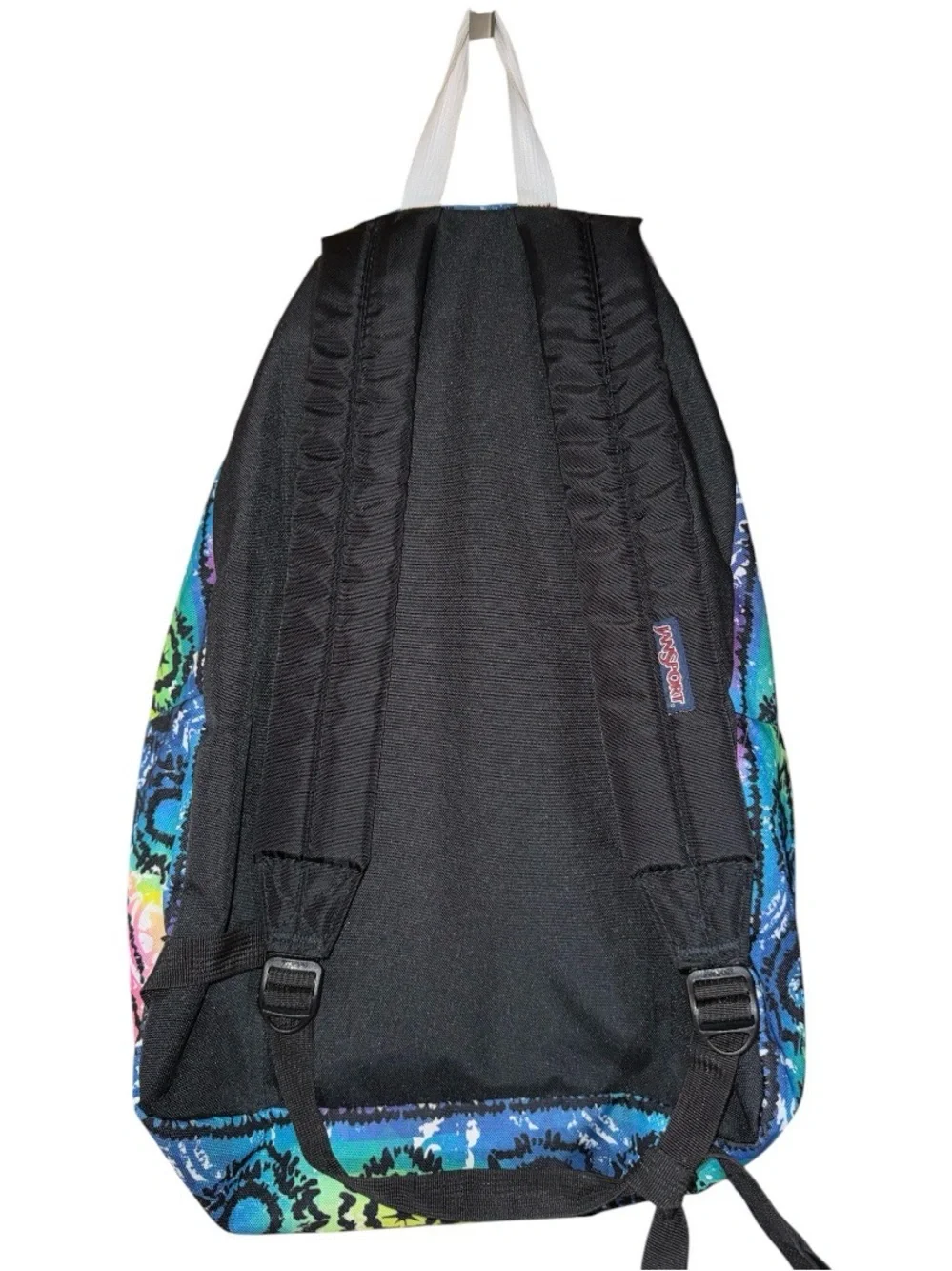 JanSport SuperBreak Backpack – Retired Tie‑Dye Kaleidoscope Floral Print